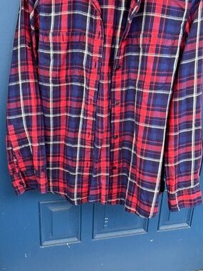 Ralph Lauren Lauren Jeans Co. Red and Navy Plaid Shirt